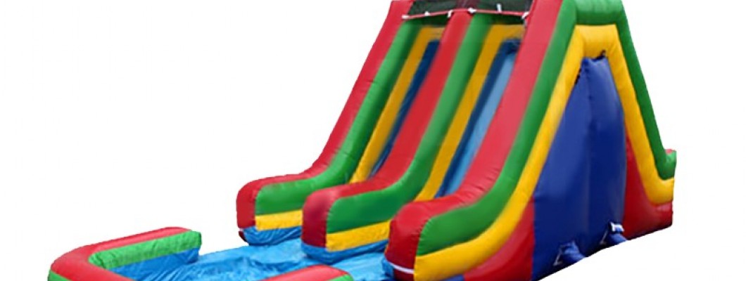 How to repair a hole in an inflatable water slide?