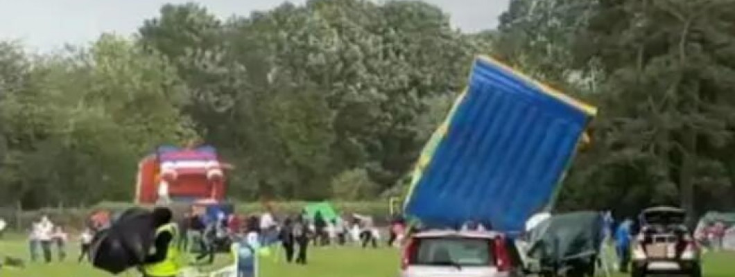 Will the bouncy castle be blown away?