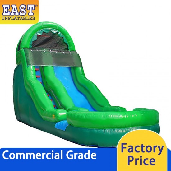 Green Inflatable Water Slide