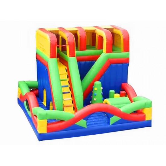 Inflatable Slide Course With Climbing