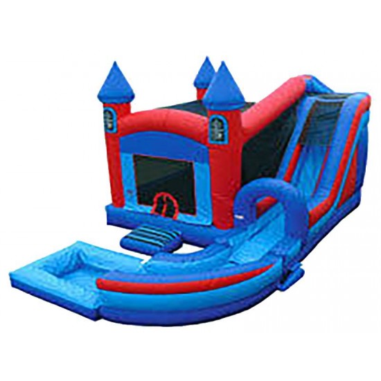 Bounce House Water Slide with L slide