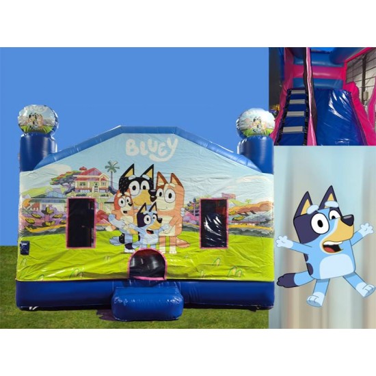 Bluey Slide Combo Jumping Castle