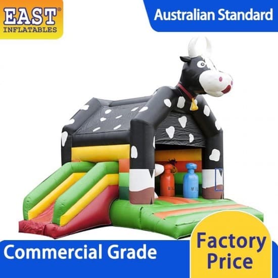 Cow Inflatable Bounce House With Slide