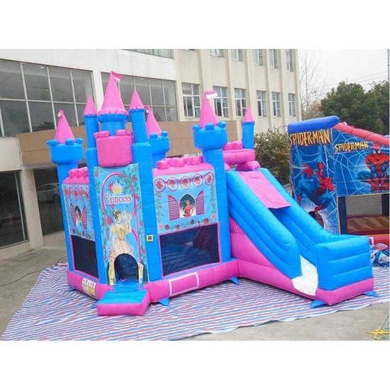 Princess Jumping Castle With Slide