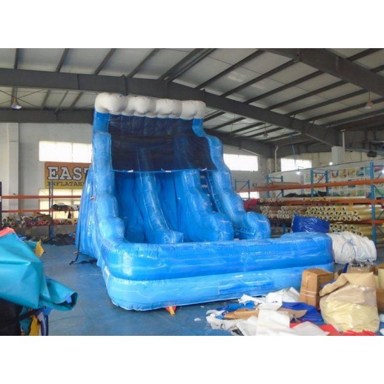 Blue Wave Dual Water Slide