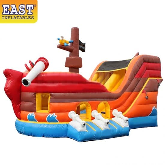 Pirate Ship Inflatable Slide