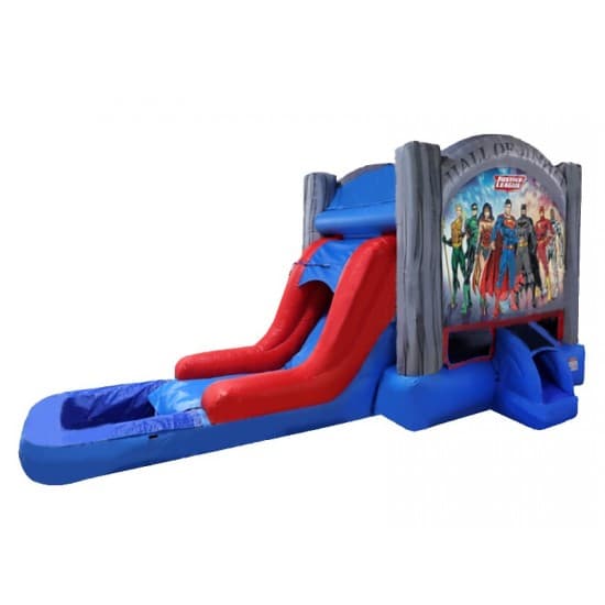 Justice League Bounce House Slide Pool