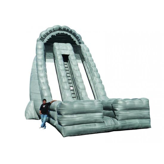 Inflatable Dry Slide 27ft Mount Rushmore Dual Lane Slide