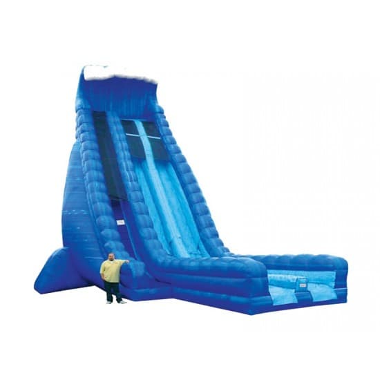 Inflatable 36ft Dry Slide Dual Lane Blue Crush