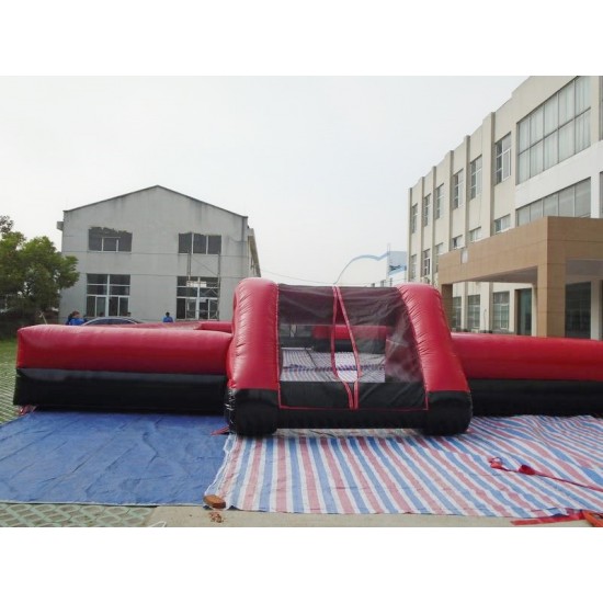 Inflatable Soccer Field Black Red