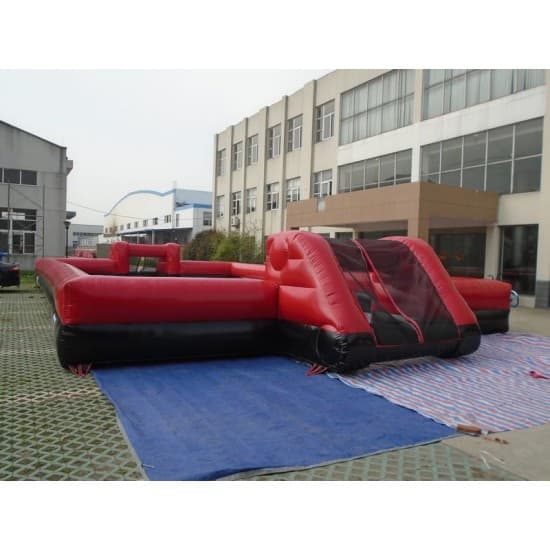 Inflatable Soccer Field Black Red