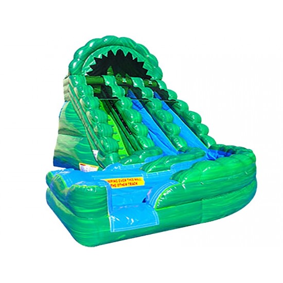 Raging Rapids Water Curve Slide Green Marble