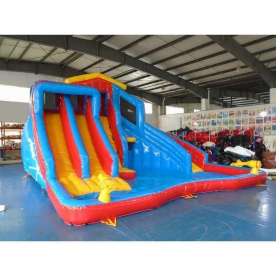 Inflatable Water Gun Slide Swimming Splash Pool Banzai