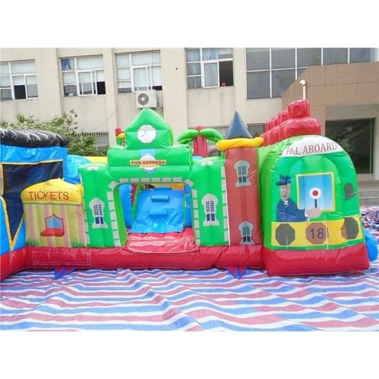 Fun Train Station Junior Bouncy Castle