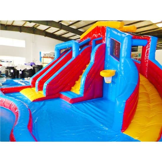 Inflatable Water Gun Slide Swimming Splash Pool Banzai