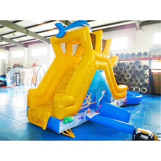 Inflatable Garden Slide Dolphin