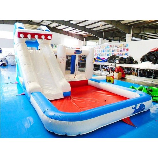 Inflatable Shark Water Slide