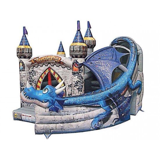 Dragon Inflatable Bouncy Slide 