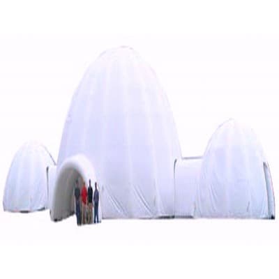 Large Blow Up White Dome Tent With Tunnel