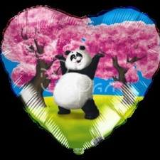 Фольгированное сердце № 369 «Панда»