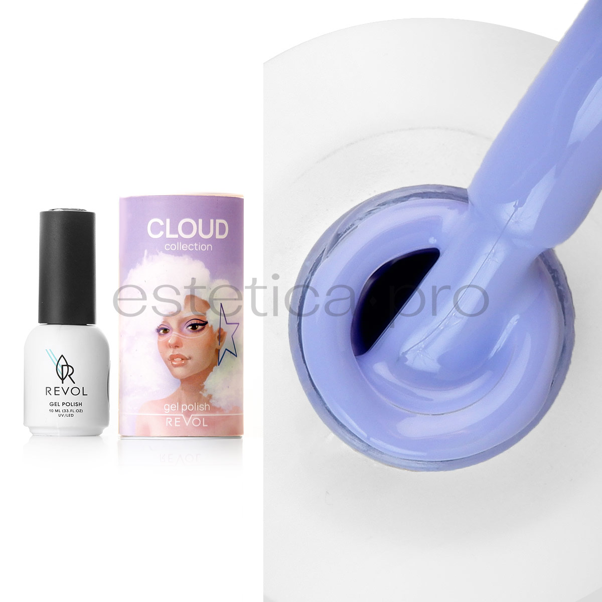 Гель-лак REVOL Cloud Collection 2, Lilac Dream, 10 мл.