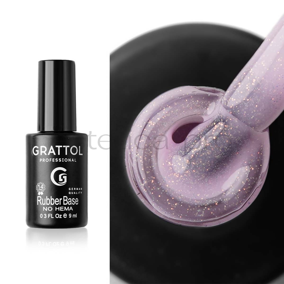 База камуфлирующая Glitter Grattol, 13, 9 мл