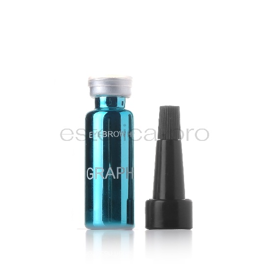 Хна для бровей EkkoBeauty холодная серая "Graphite", 7 гр.