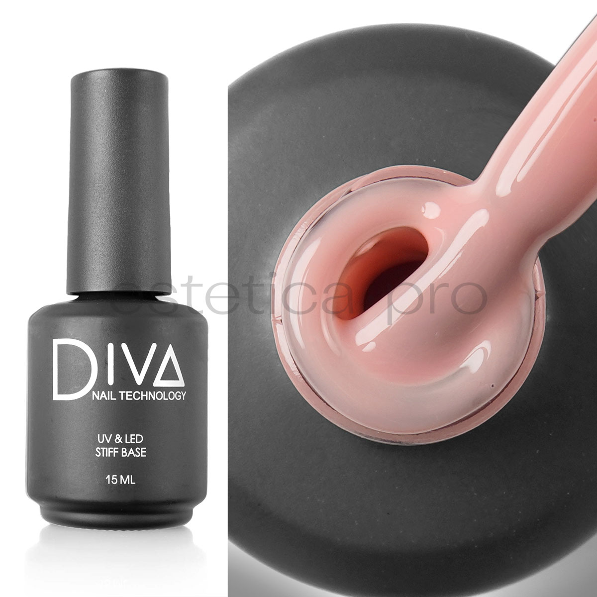 База камуфлирующая Stiff base Diva 09, 15 мл.