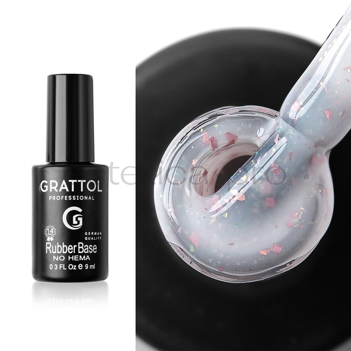 База камуфлирующая Glitter Grattol, 19, 9 мл