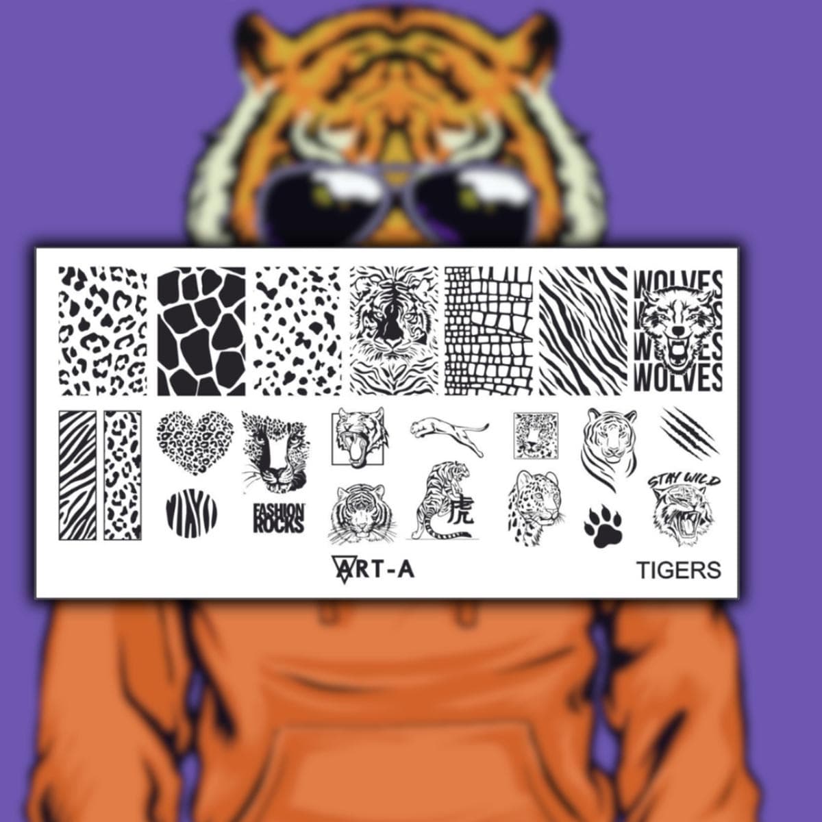 Пластина для стемпинга Art-A Tigers