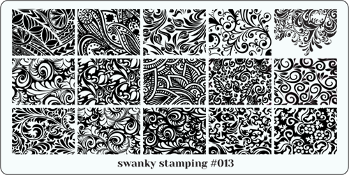 Пластина для стемпинга Swanky Stamping 013