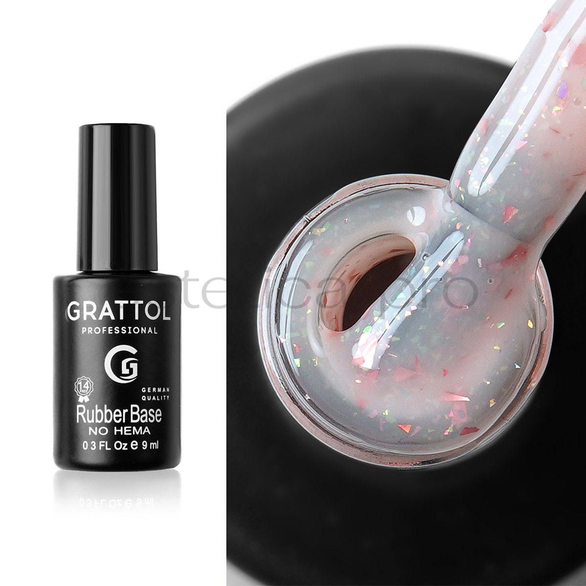 База камуфлирующая Glitter Grattol, 21, 9 мл