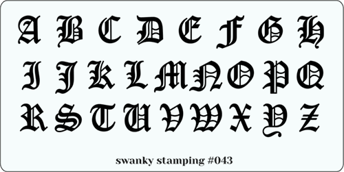 Пластина для стемпинга Swanky Stamping 043