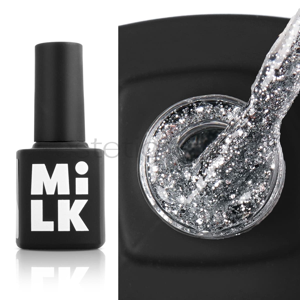 Гель-лак MiLK 432 Shine Bright Silver Nails, 9 мл.