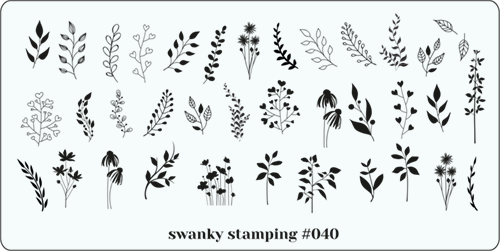 Пластина для стемпинга Swanky Stamping 040
