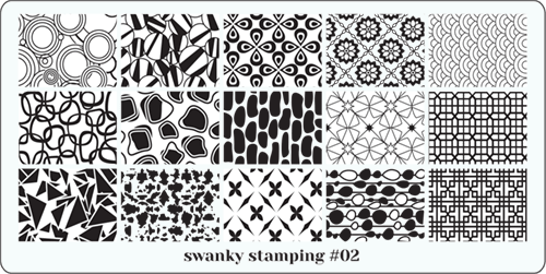 Пластина для стемпинга Swanky Stamping 002