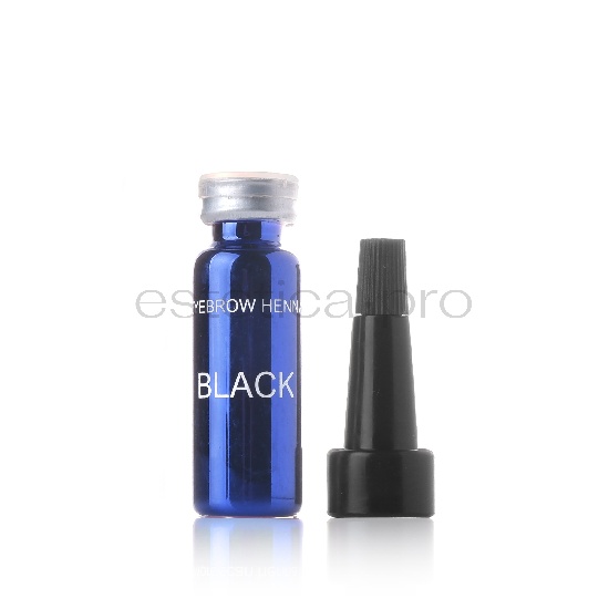 Хна для бровей EkkoBeauty чёрная "Black", 7 гр.