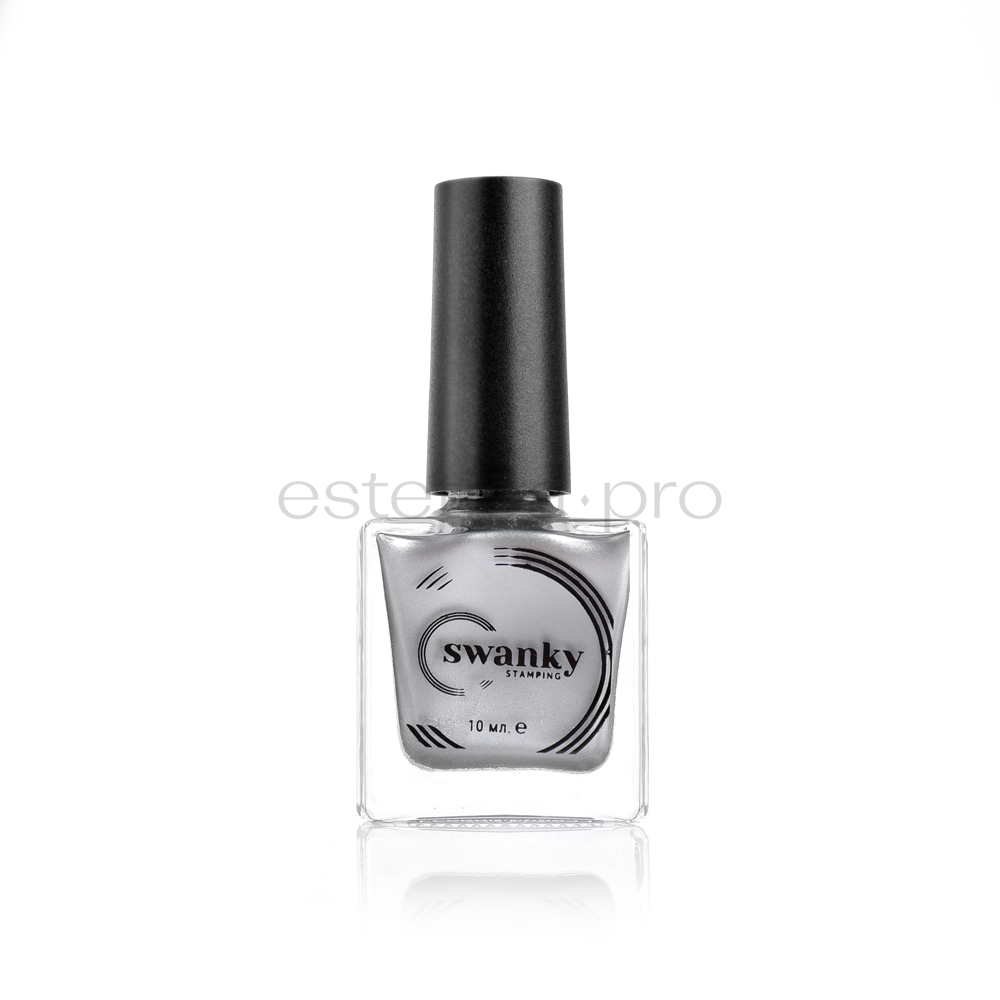 Лак для стемпинга Swanky Stamping №004, серебро, 10 мл.