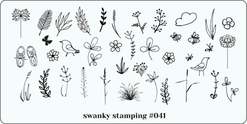 Пластина для стемпинга Swanky Stamping 041