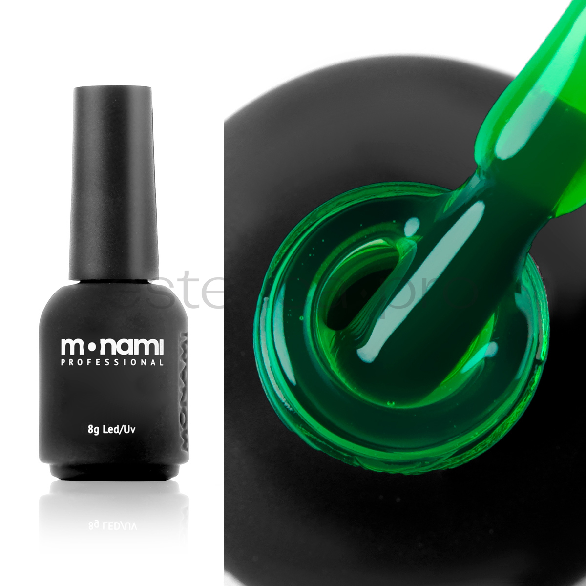 Гель-лак Monami Neon Glass Green, 8 мл
