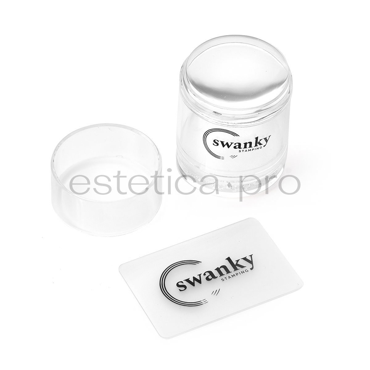 Штамп Swanky Stamping прозрачный, силиконовый, двойной 4см.
