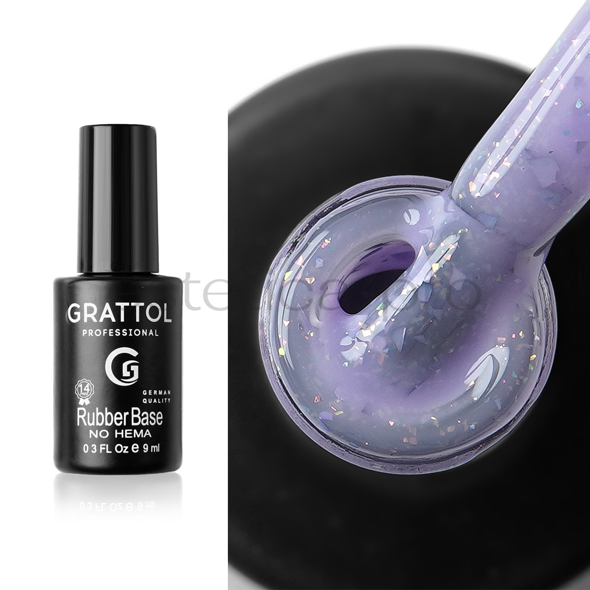 База камуфлирующая Glitter Grattol, 23, 9 мл