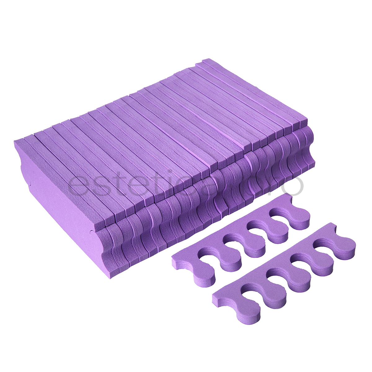 Разделители для педикюра ( 25 пар)- фиолетовые