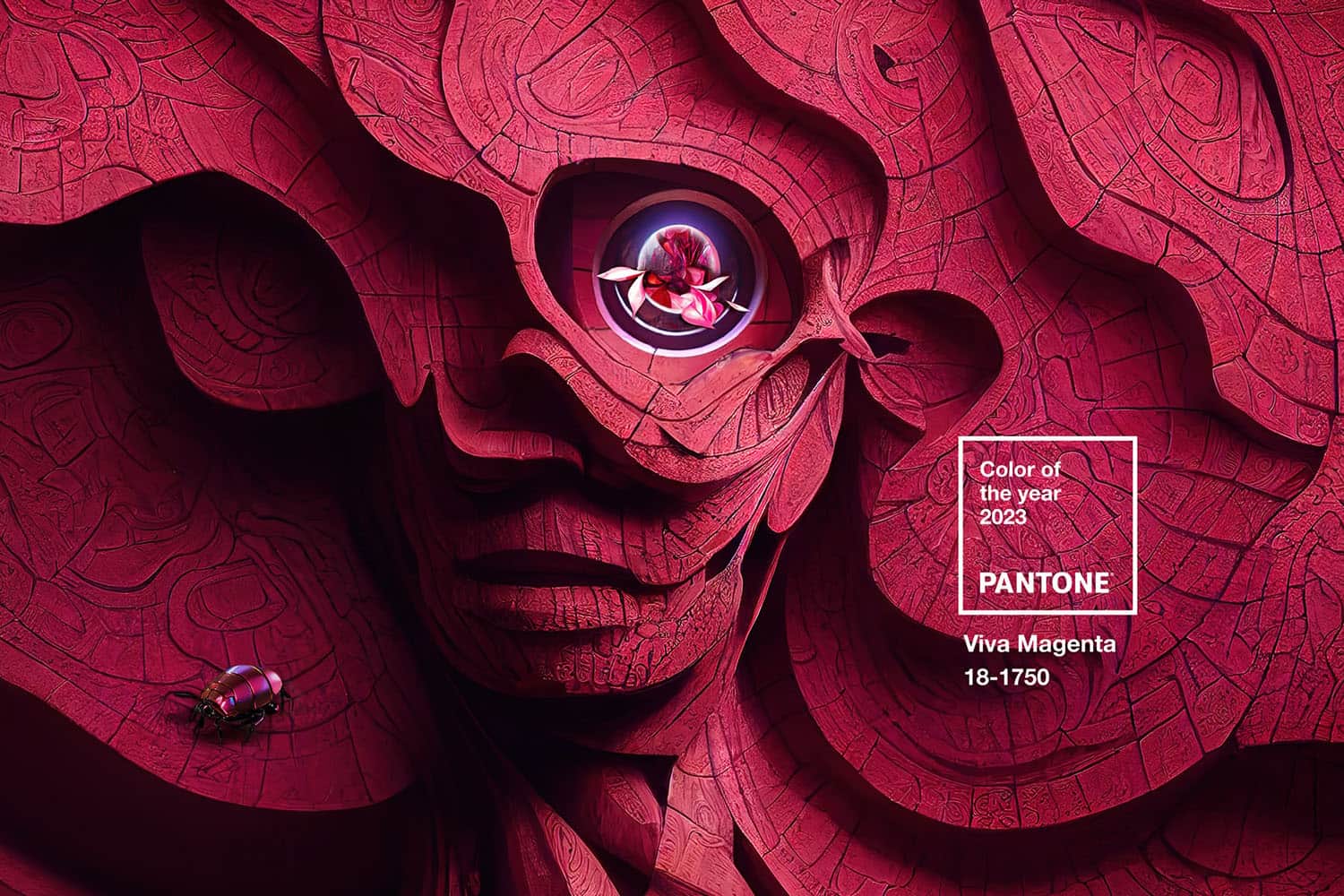 Маникюр в цвете 2023 года по версии Pantone – Viva Magenta