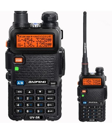 Рация Baofeng UV-5R         5 Ватт c гарнитурой. VHF (136—174 МГц) и UHF (400-520 МГц) 