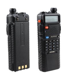 Рация Baofeng UV-5R         5 Ватт с батареей 3800 мАч и c гарнитурой. VHF (136—174 МГц) и UHF (400-520 МГц)  |  Pofung