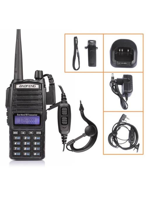 Baofeng UV-82HP 8 Ватт                                   c гарнитурой VHF/UHF Dual-Band 136-174/400-520MHz 2-PTT