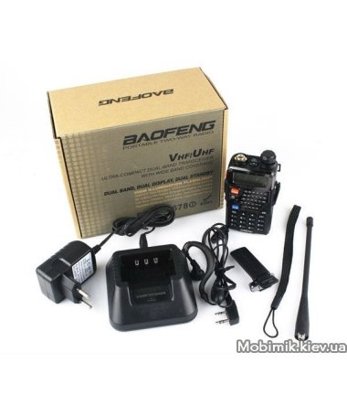 eng UV-5R+гарнитура+тангента+автозарядка                                  12 В