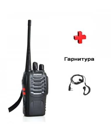 Рация Baofeng BF-888s  с гарнитурой UHF Частота: 400 - 520 МГц