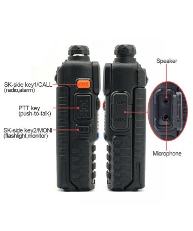 Рация Baofeng UV-5R         5 Ватт  VHF (136—174 МГц) и UHF (400-520 МГц) 